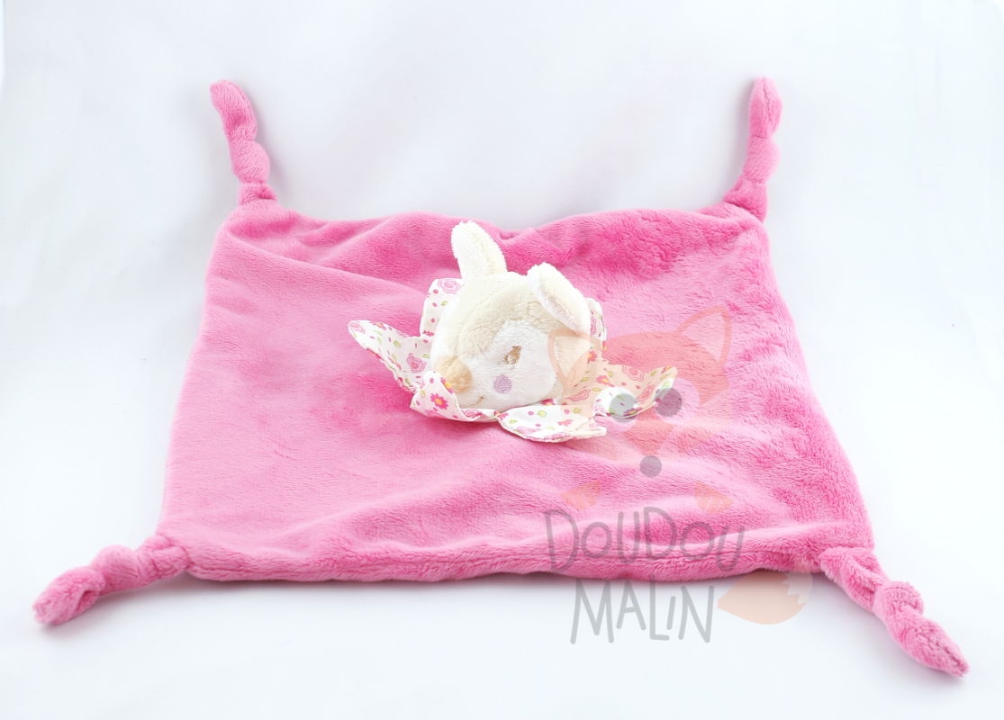  baby comforter deer pink flower 